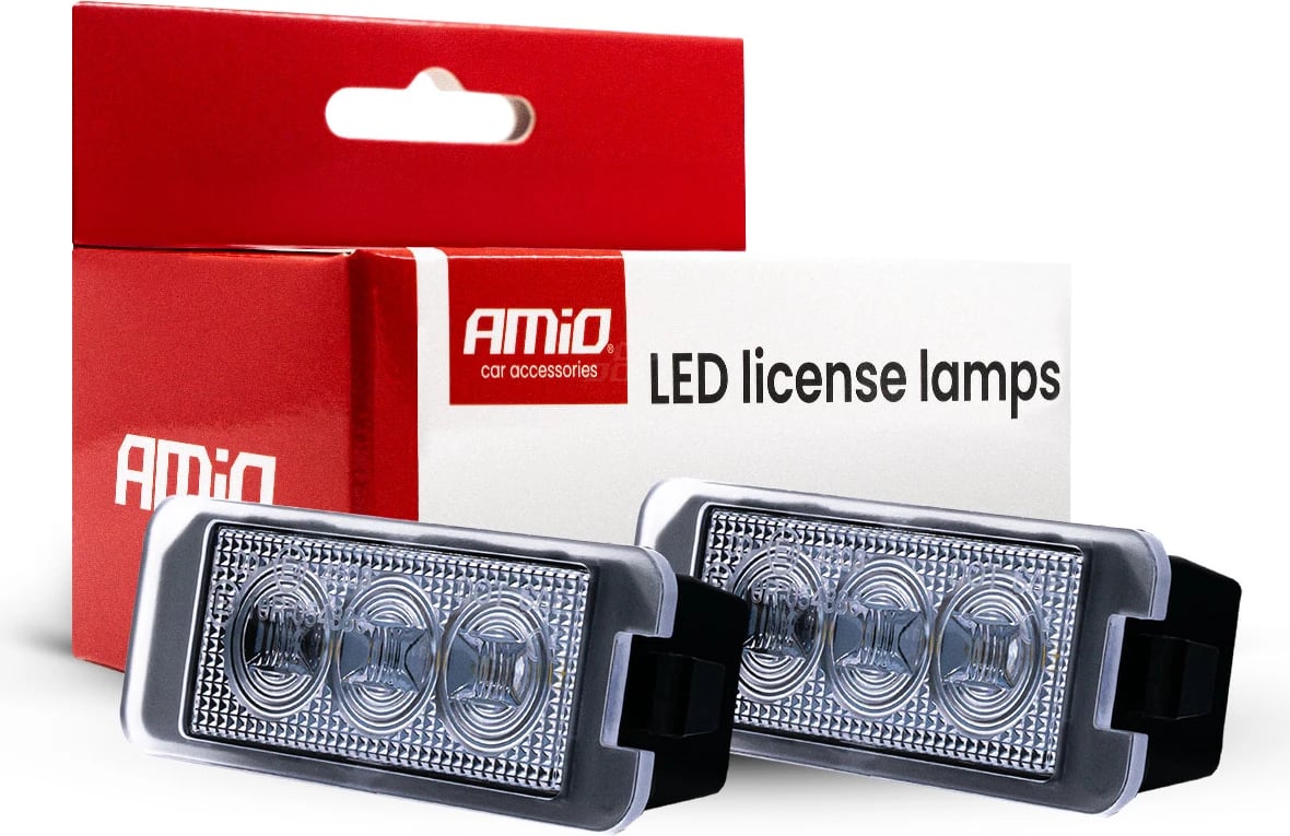 AMIO LED license plate lamps CLP12 HP MAN, SEAT, VW 04553