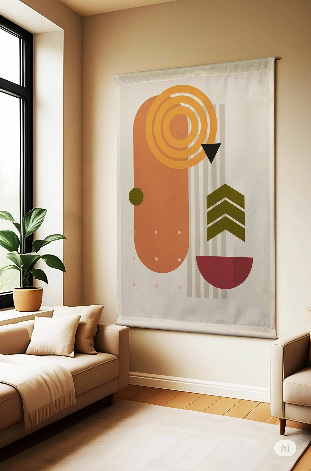 Pikturë dekorative poliestër, Wallity Polybaby 1, 100x140cm