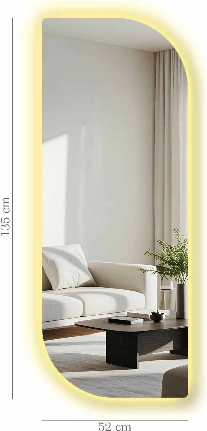 Pasqyrë me ndriçim LED, Skye Decor, 52135Ledayna-005