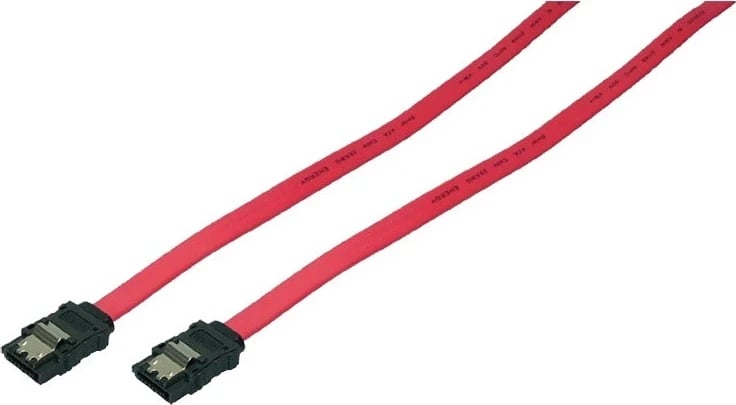 Kabllo LogiLink SATA III 0.3m, e kuqe