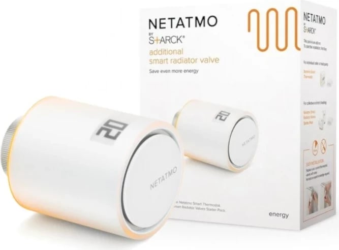 Valvulë radiatorike e mençur Netatmo NAV-EN, Bardhë