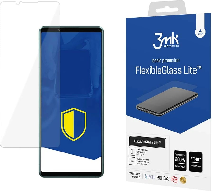 Mbështjellës xhami hibrid 3mk FlexibleGlass Lite për Sony Xperia 5 IV, Transparent