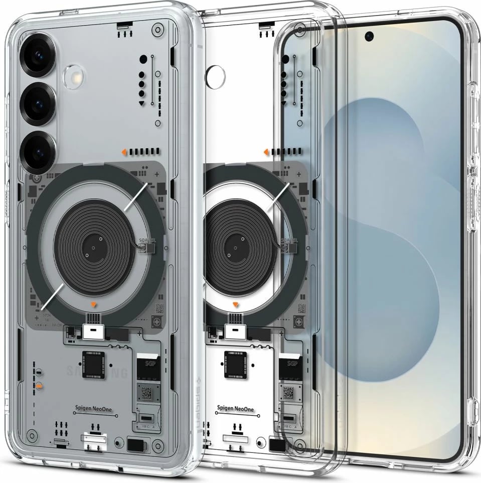 Mbështjellës Spigen Ultra Hybrid Mag për Samsung Galaxy S25 Neo One, Transparent