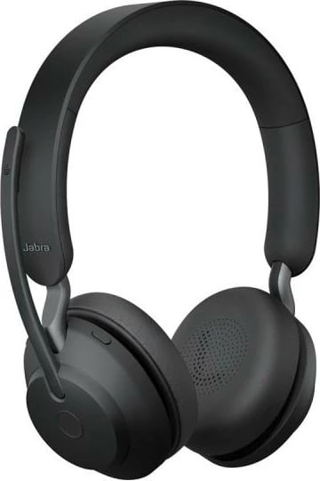 Kufje me mikrofon Jabra Evolve2 65 UC Stereo Bluetooth me USB-A, rreze 30 m, kabllo 1 m, e zezë