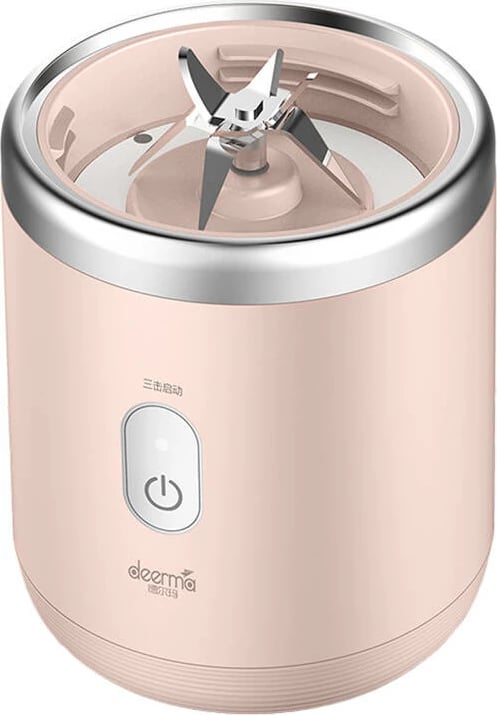 Blender Deerma NU05, portativ, 400 ml, 140W, rozë
