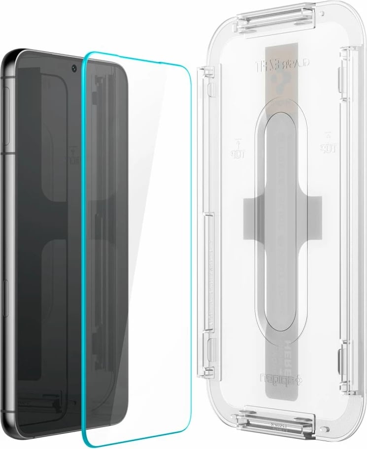 Xham i temperuar Spigen Glas.tR EZ Fit për Samsung Galaxy S23, 2 copë