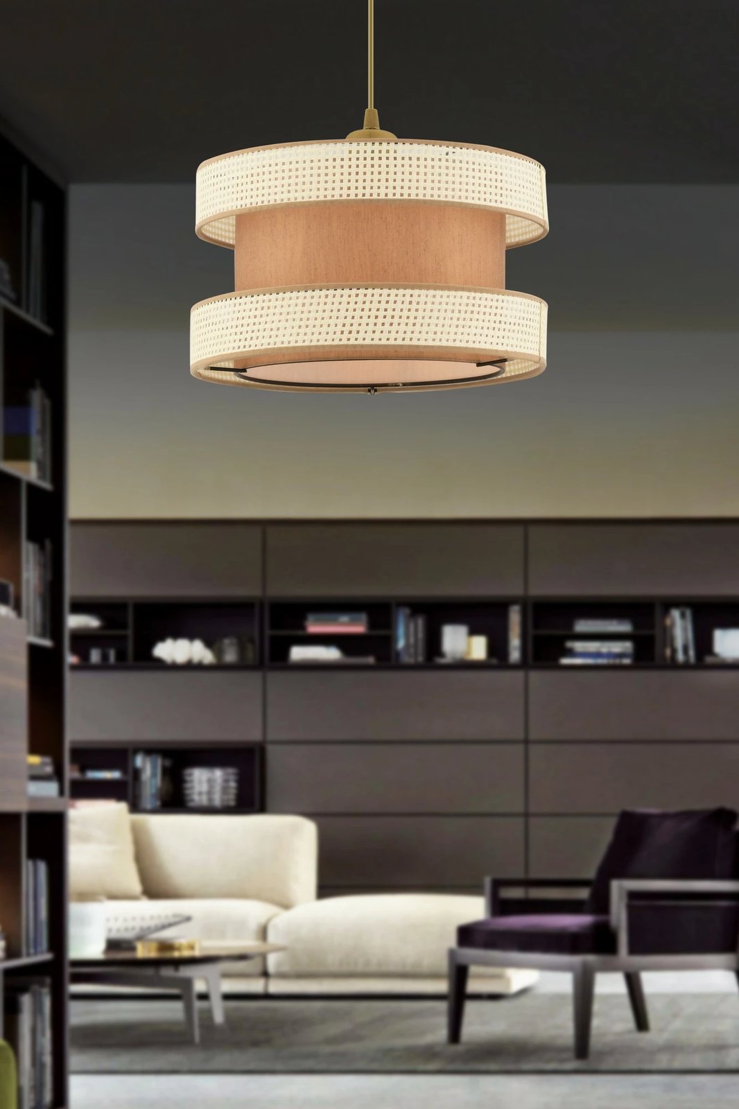 Llambë tavani Opviq, Halo, e bardhë dhe kafe