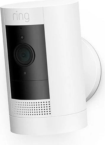 Kamerë sigurie IP Amazon Ring Stick Up Cam Battery, pa kabllo, e bardhë