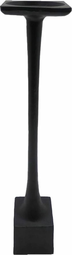 Mbajtës qirinjsh LARSEN, alumin i zi, 9x9x48 cm