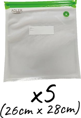 Set qese vakumi Adler AD 4514.1, ripërdorshme, 25 copë, madhësi të përziera