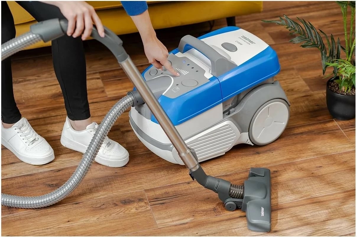 Fshesë me ujë Zelmer Leon ZVC9150D, 2100W, HEPA, blu