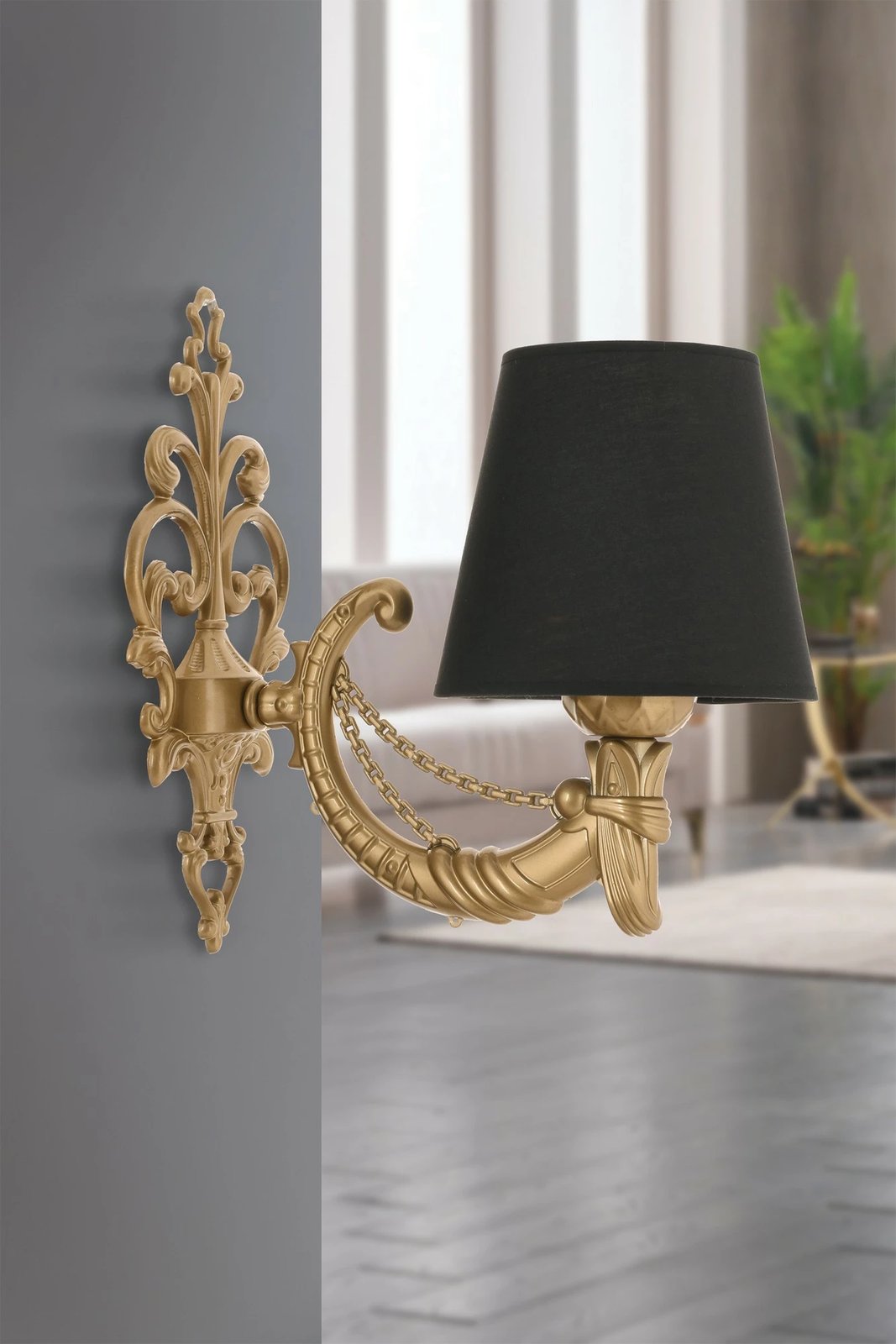 Llambë muri Opviq, Gloria, e zezë dhe ari