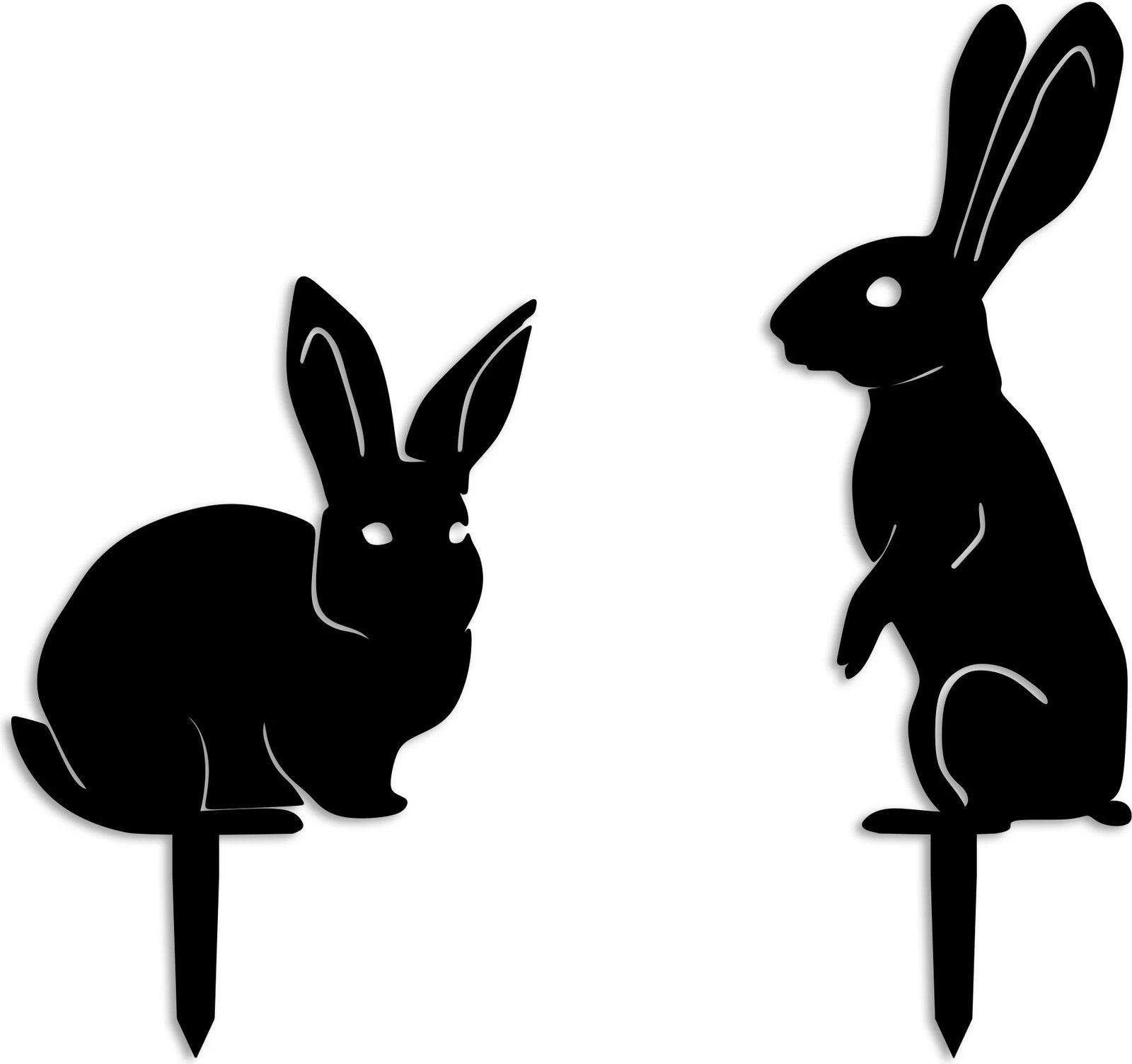 Set dekorativ për kopsht, dy copë, Aberto Design, RaAbbits 01