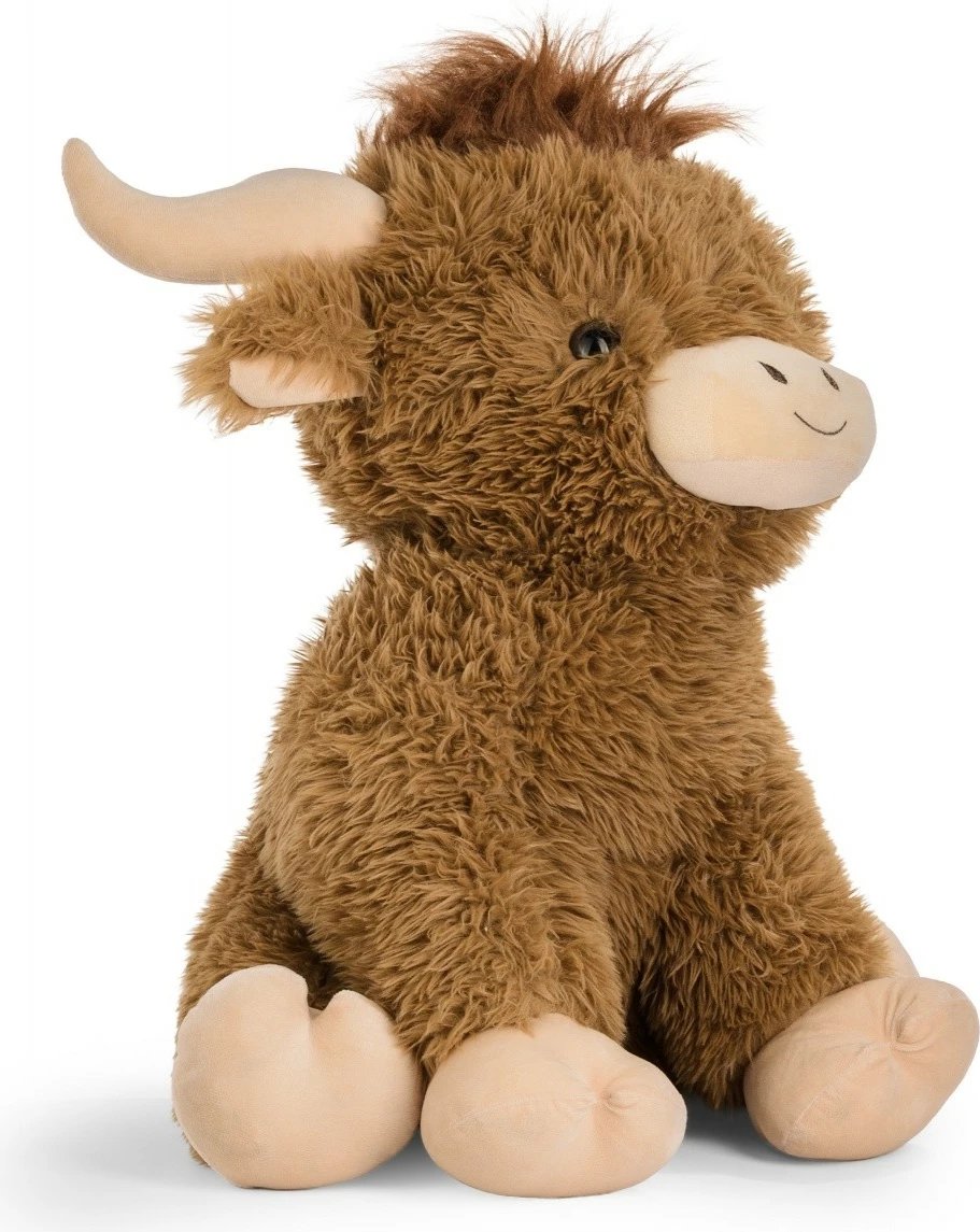 Lodër pelushi lopë Highland Daffi M-640, 65 cm, bezhë/kafe