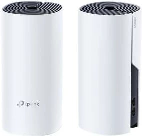 Router mesh Wi‑Fi + Powerline, TP-Link Deco P9, AC1200 + AV1000, set 2-pack, e bardhë