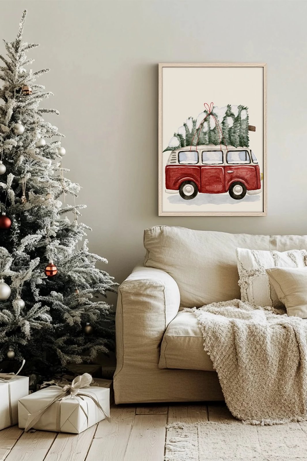 Pikturë dekorative me kornizë Wallity, Nwyearsngmdl67, shumëngjyrëshe