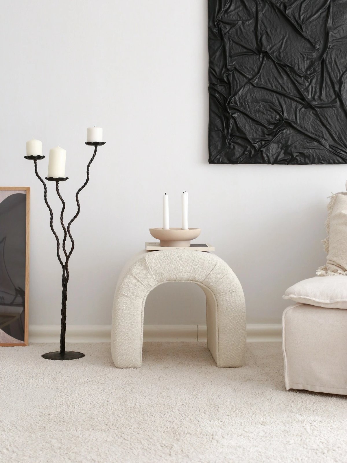 Puf Atelier del Sofa, teddy krem