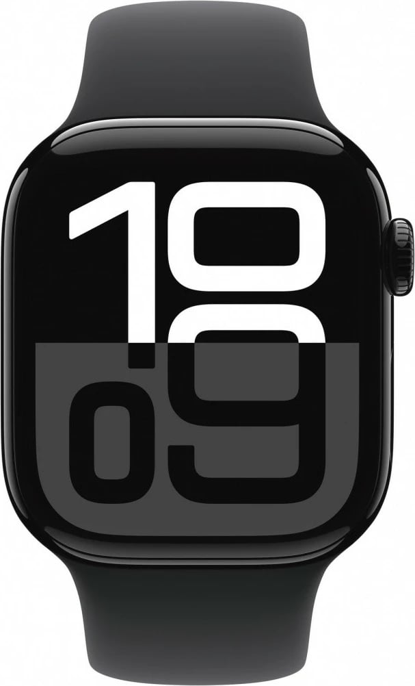 Smartwatch Apple Watch Series 10, 42 mm, alumini oniks, rrip sportiv i zi S/M