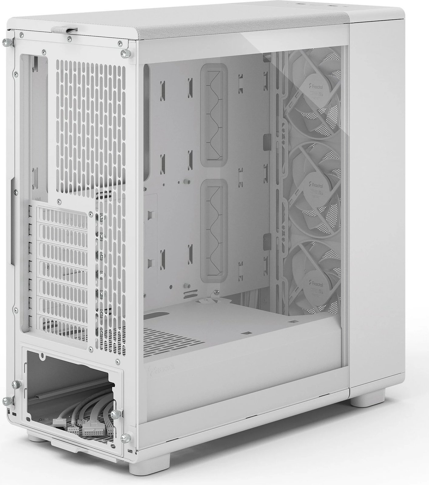 Kasë Fractal Design Epoch White TG Clear tint, Midi Tower, xham i temperuar, e bardhë
