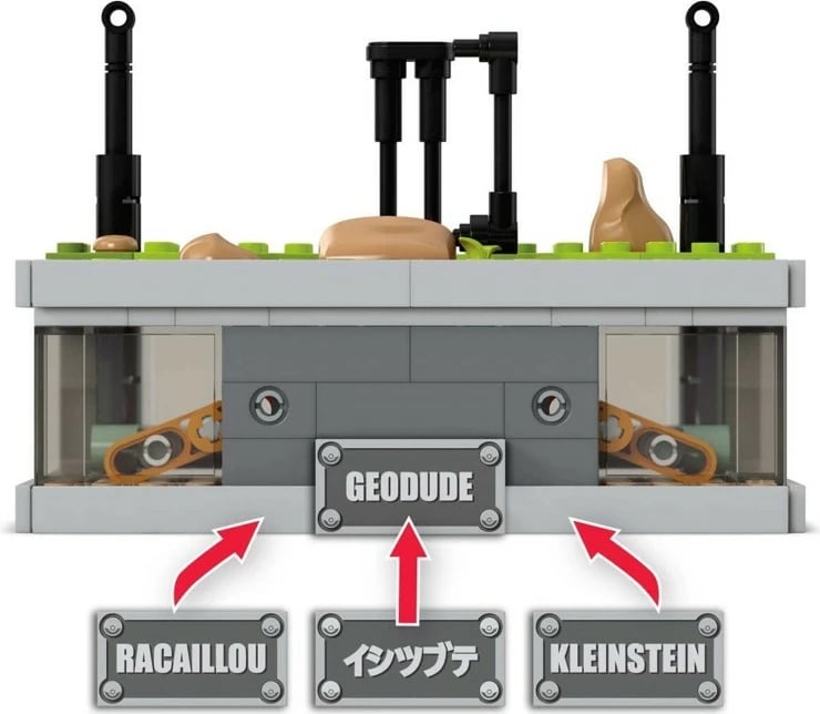 Set ndërtimi Mega Bloks Pokemon Mini Motion Geodude, 354 pjesë