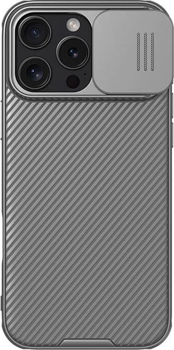 Mbështjellës Nillkin CamShield Pro për iPhone 16 Pro, gri