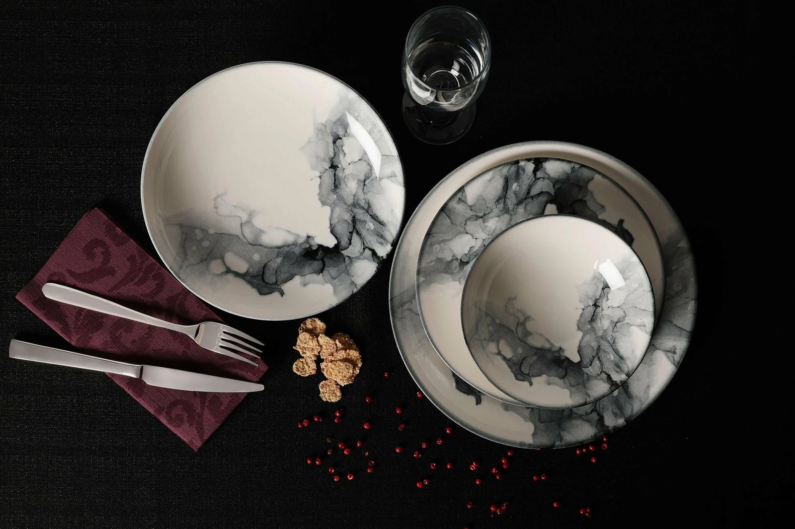 Set darke 24 pjese, Hermia Concept, GBSATN24Y4R1360