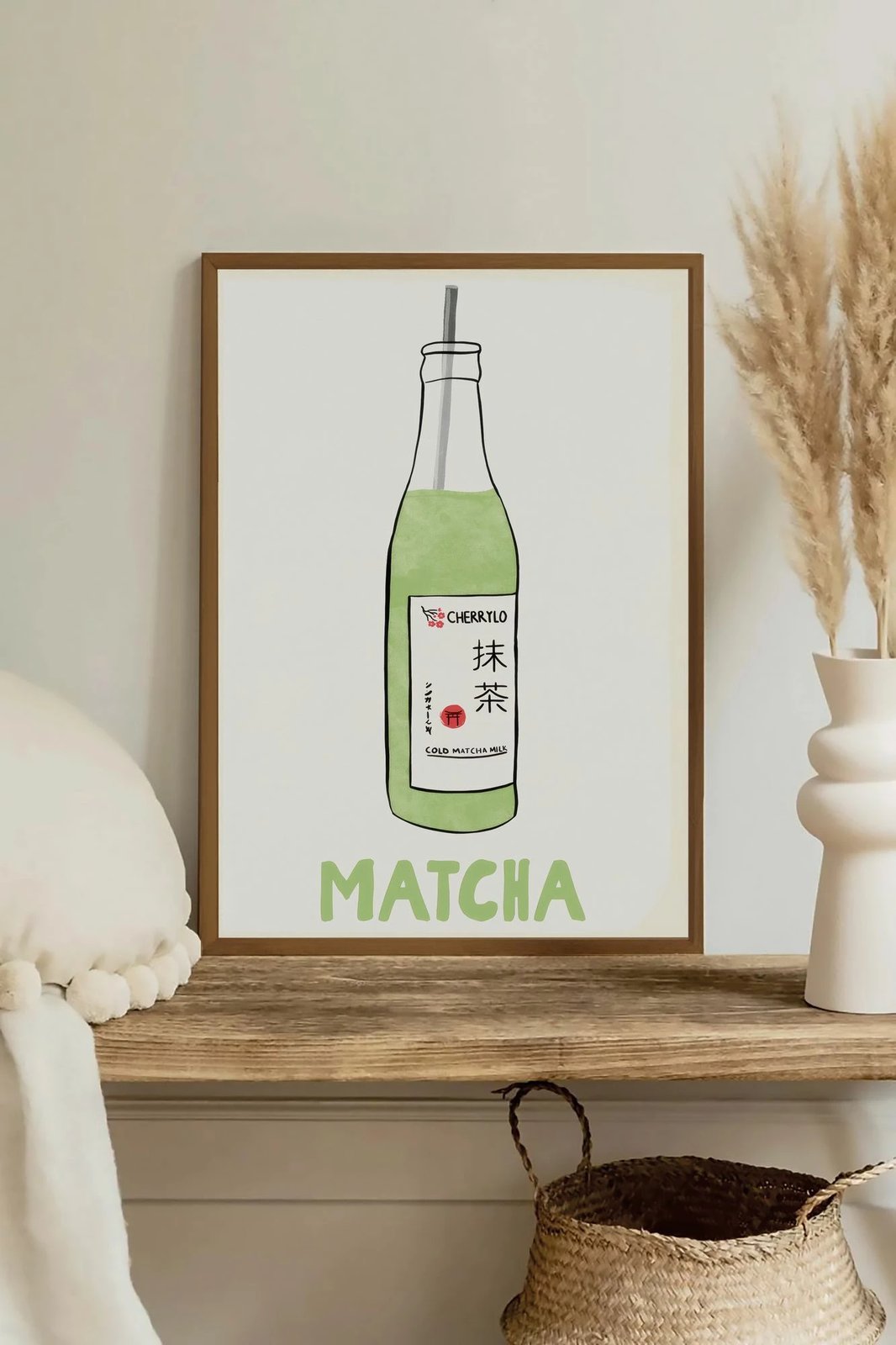 Pikturë dekorative me kornizë, Wallity, Lmnmdlkahve25