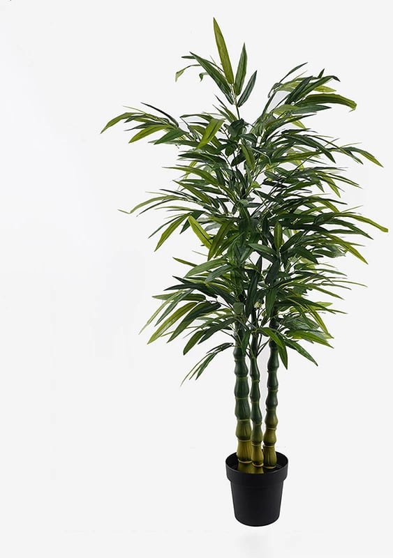 Bimë dekorative bambu në vazo, ngjyrë e gjelbër, Arti Bamboo Inart, 70x150cm