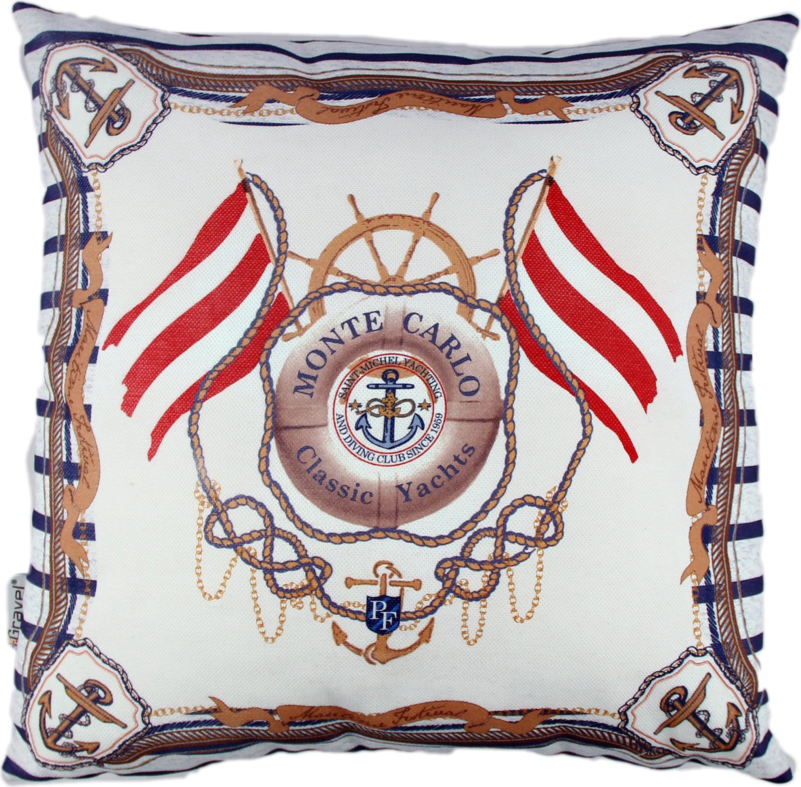 Jastëk dekorativ, shumëngjyrësh, Evila Originals, A10802, 43x43cm