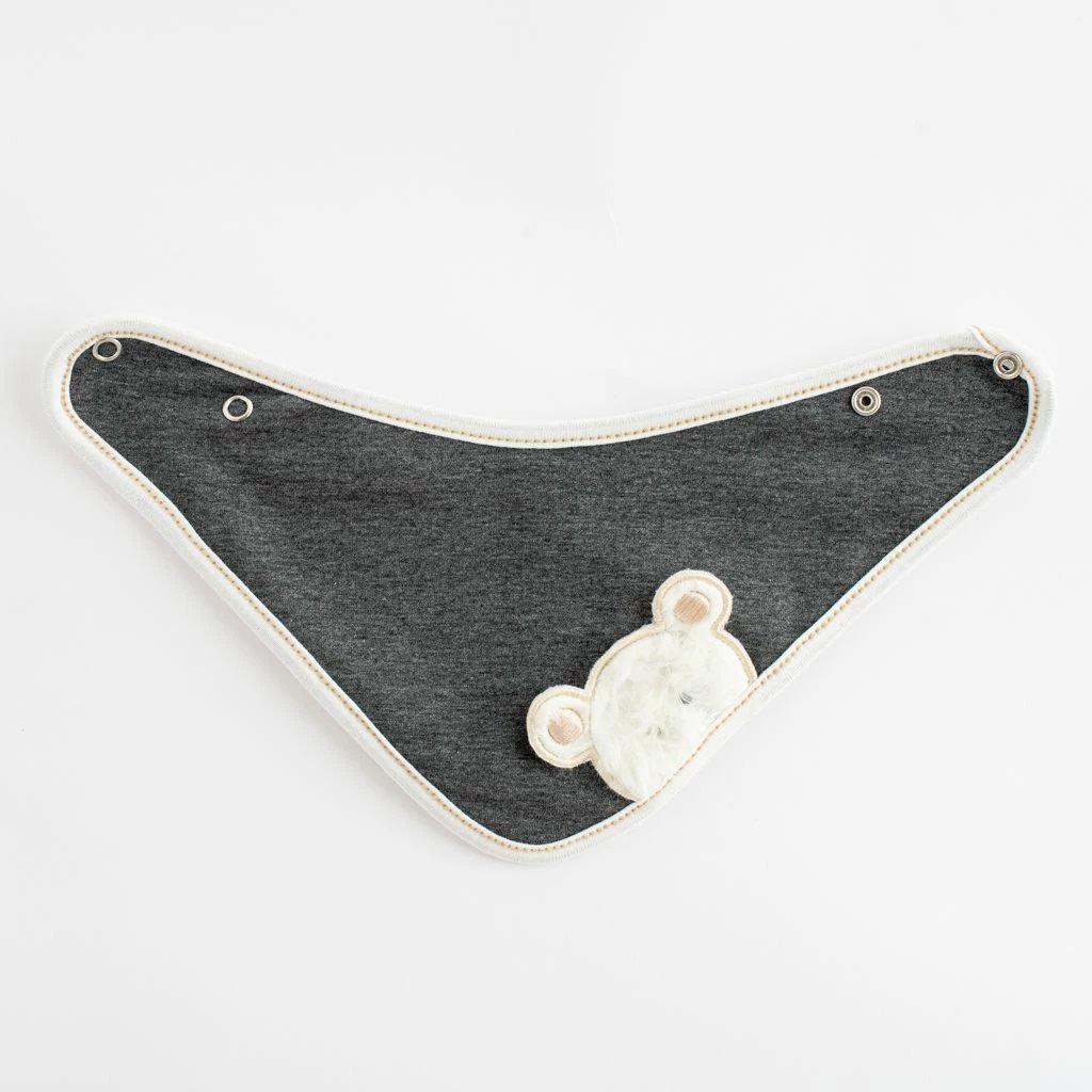 set kapuç dhe shall qafe për bebe, New Baby Sebastian, madhësia 56 (0-3m), gri, set 2-copësh