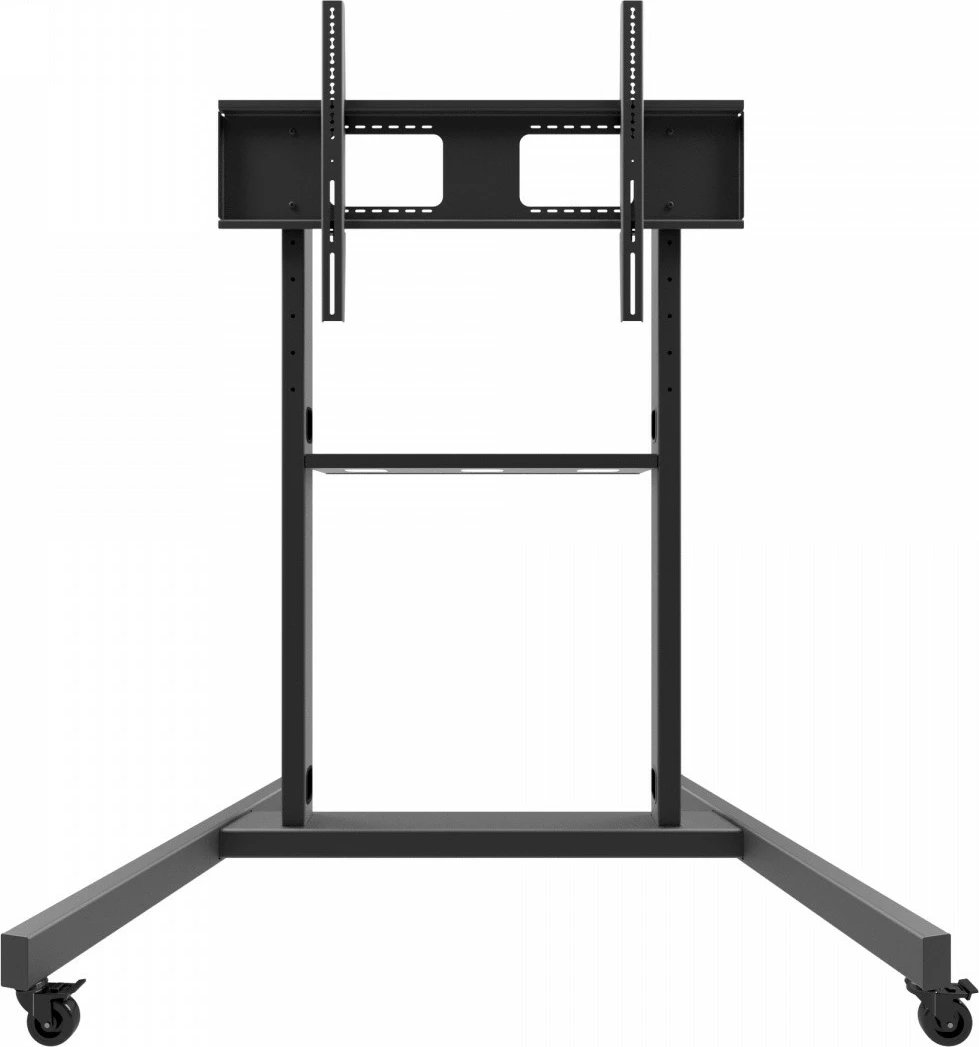 Karrocë për TV/monitor Edbak TR19, për ekrane 55-110 inç, çelik, e zezë