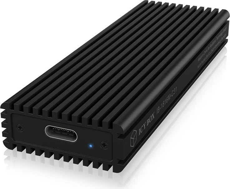 Kasë SSD ICY BOX IB-1816M-C31, U.2, M.2, PCI Express 3.0, 10 Gbit/s, USB lidhje, E zezë