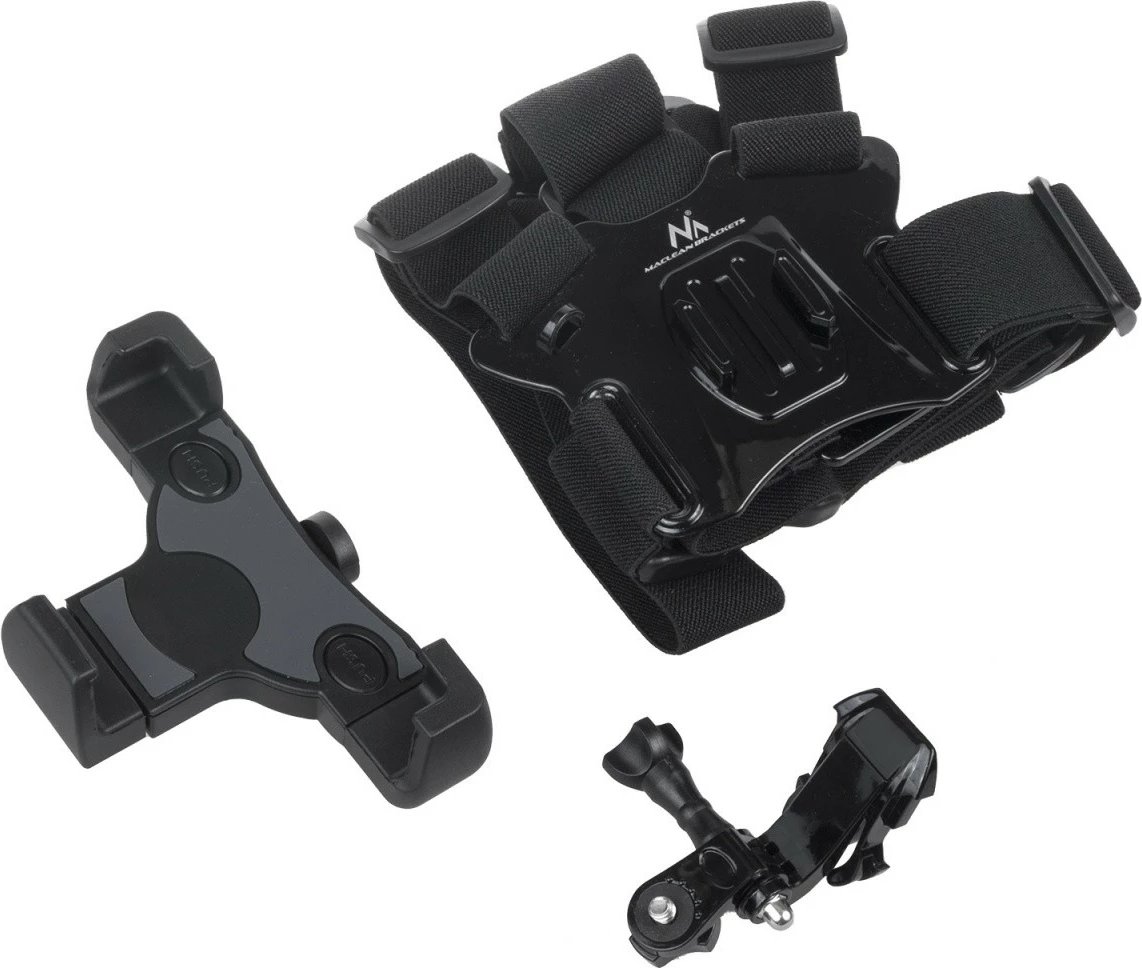 Rripa sportivë universal për telefon, kamerë, GoPro Maclean MC-445, i zi