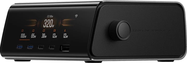 Docking station EcoFlow RAPID Pro 320W, 4x USB-C, 1x USB-A, GaN