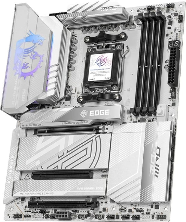 Pllakë amë MSI MPG X870E EDGE TI WIFI, Socket AM5, DDR5, ATX, Bardhë