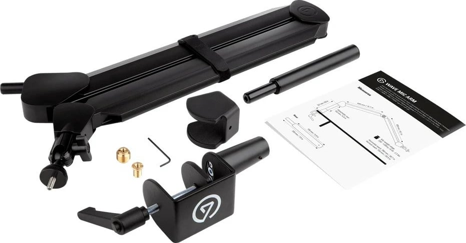 Mbajtëse mikrofon ELGATO Wave Mic Arm High Rise, për tavolinë, e zezë