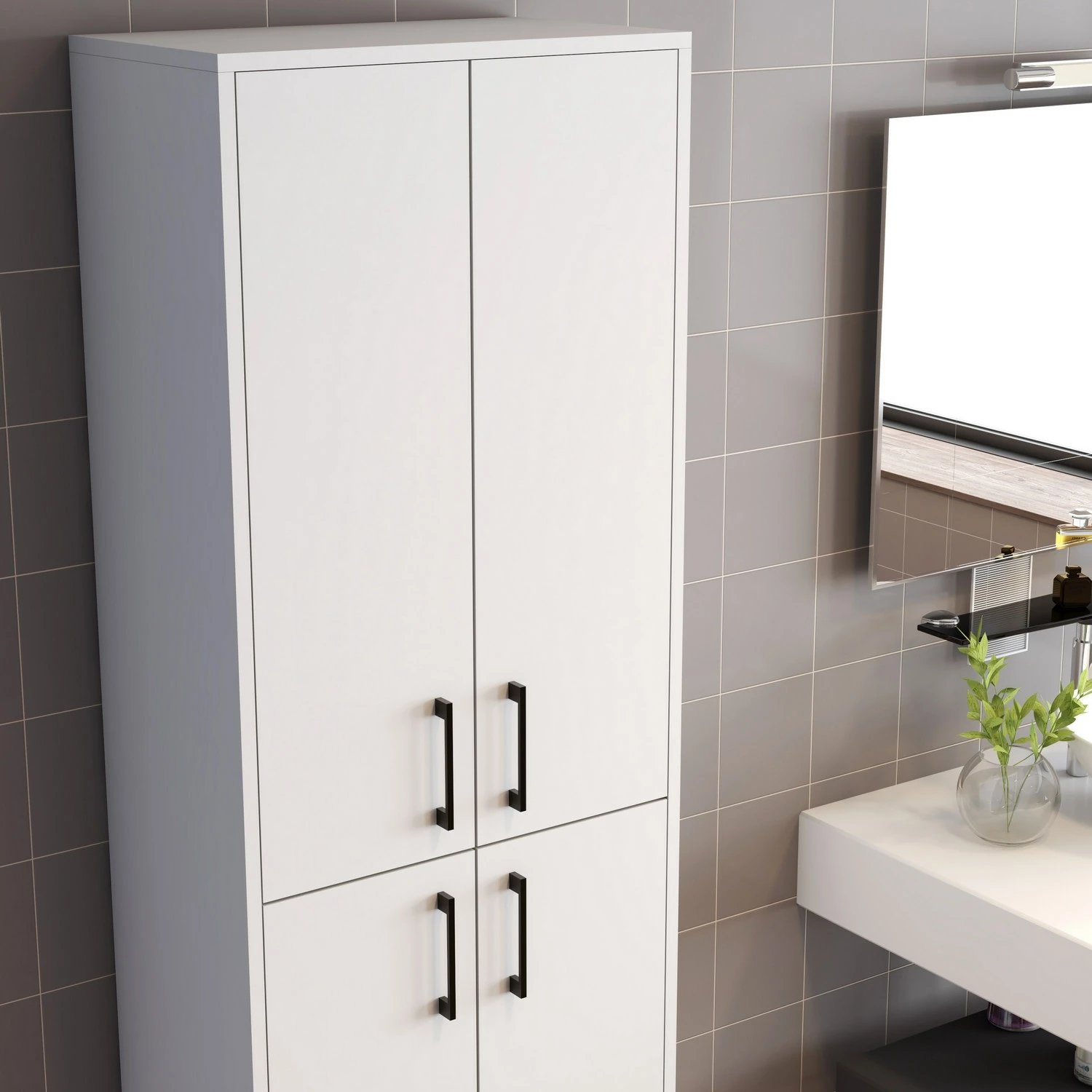 Dollap shumëpërdorimësh Berlin A, i bardhë