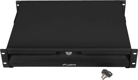 Sirtar për kasë serveri LANBERG 2U 19 inch 360mm, e zezë