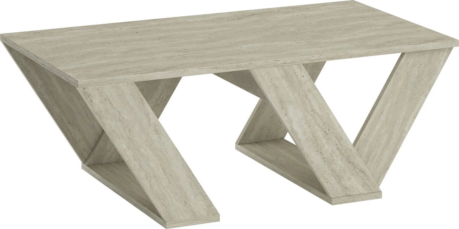 Tavolinë kafeje Skye Decor, ngjyrë travertine, Pipra