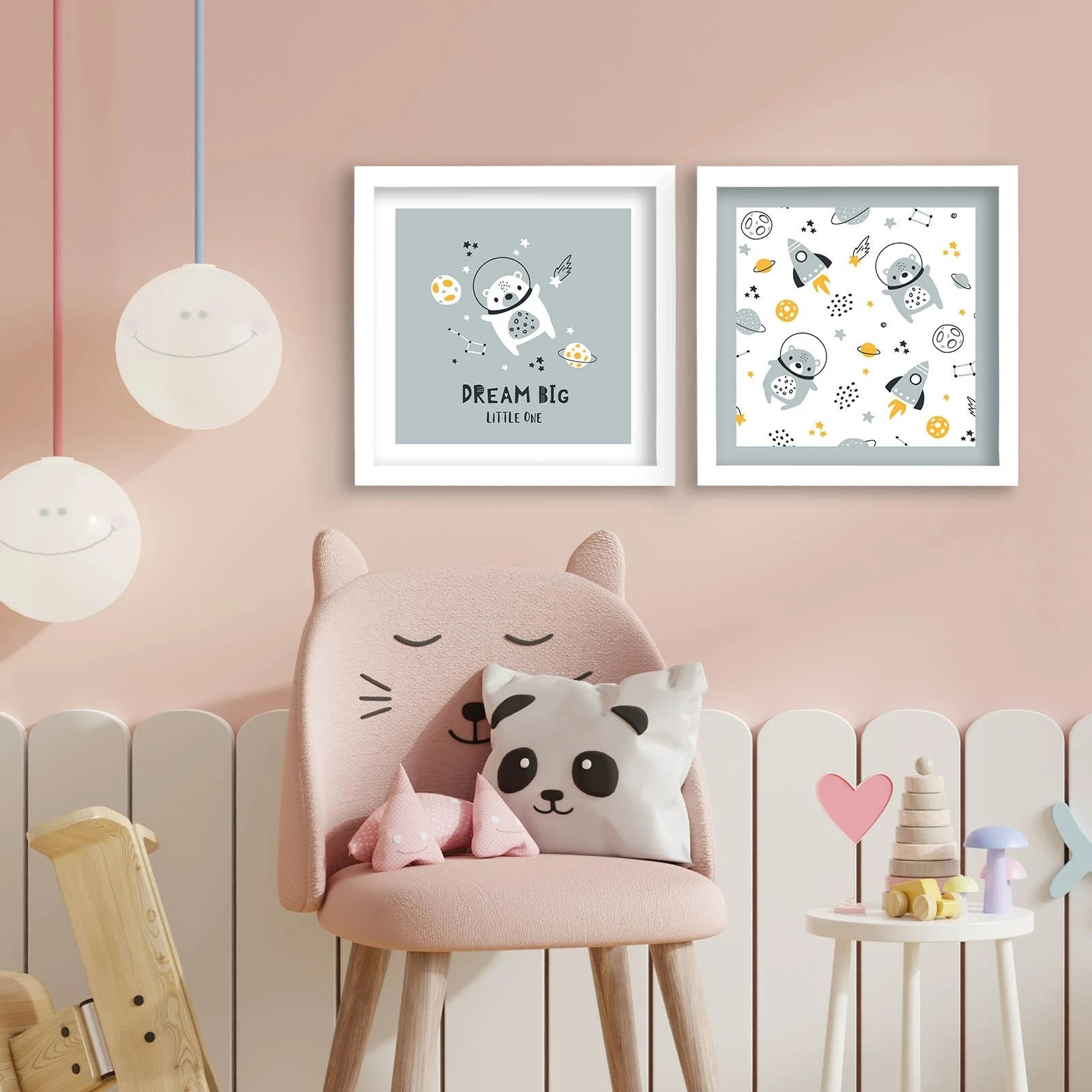 Pikturë dekorative me kornizë MDF (2 copë), Wallity, 2P3333BCT-016