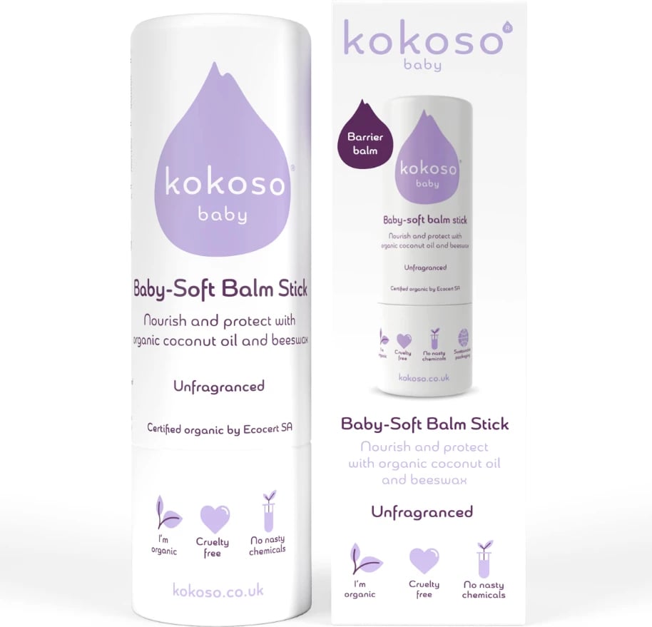 Balsam Kokoso Baby-Soft Balm Stick Unfragranced, 13 gr