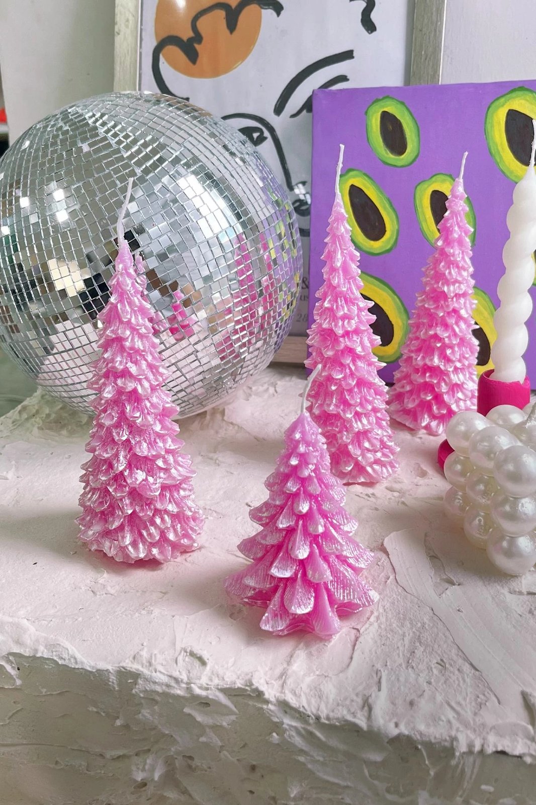 Set qirinjsh (2 copë), Evila Originals, Parla 2, ngjyrë rozë