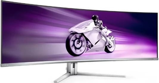 Monitor Philips Evnia 49M2C8900, 49", QD OLED, 240Hz, i lakuar, Bardhë