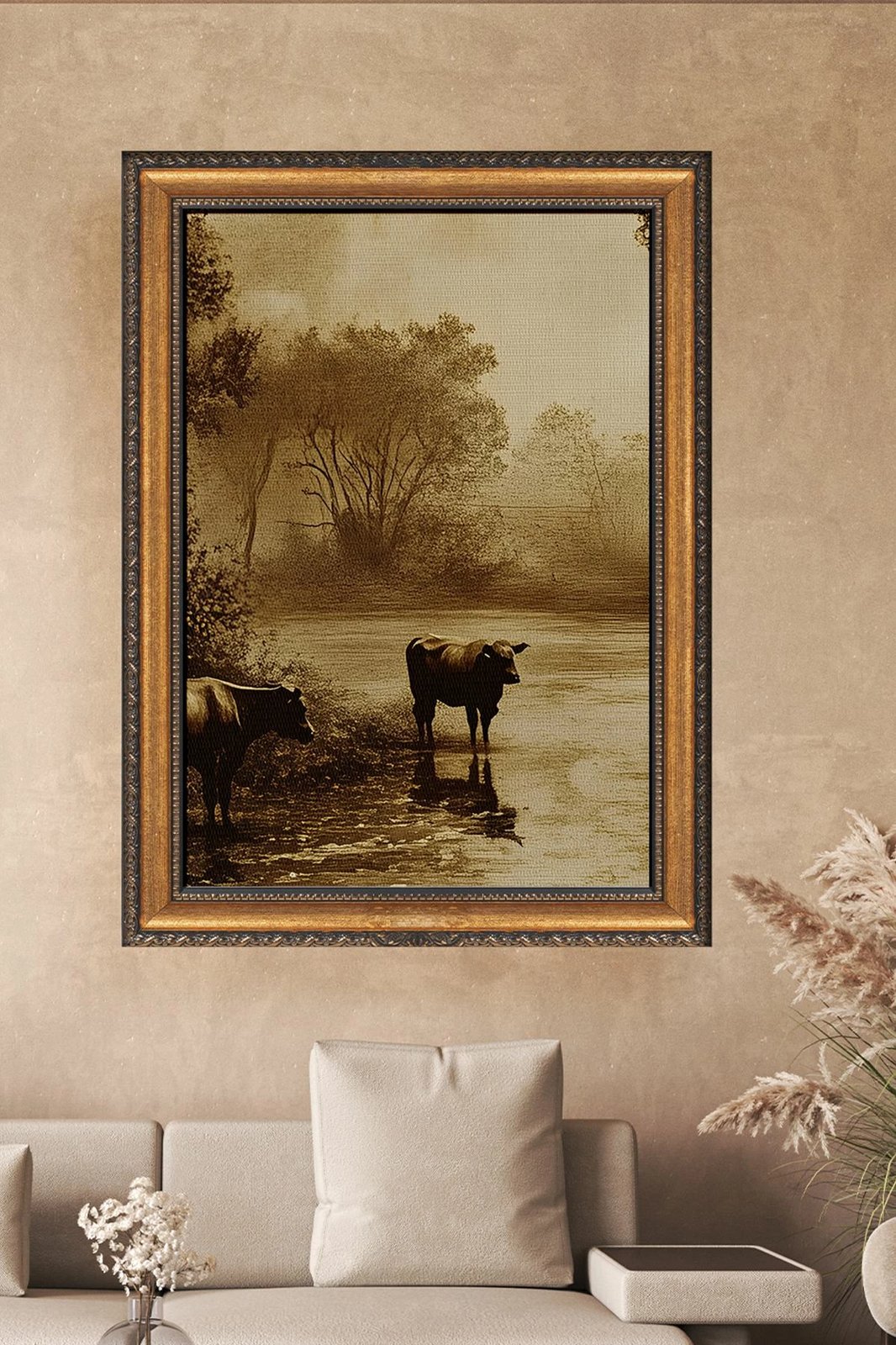 Pikturë dekorative në kanavacë me kornizë, shumëngjyrëshe, ATCRCVCNVSMDL25 - 40x60cm