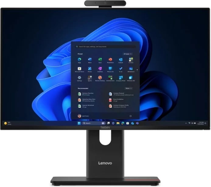Kasë All-in-One Lenovo ThinkCentre M70a Gen 6, Intel Core Ultra 7 265T, 16 GB RAM, 512 GB SSD, 23.8" FHD, Windows 11 Pro, e zezë