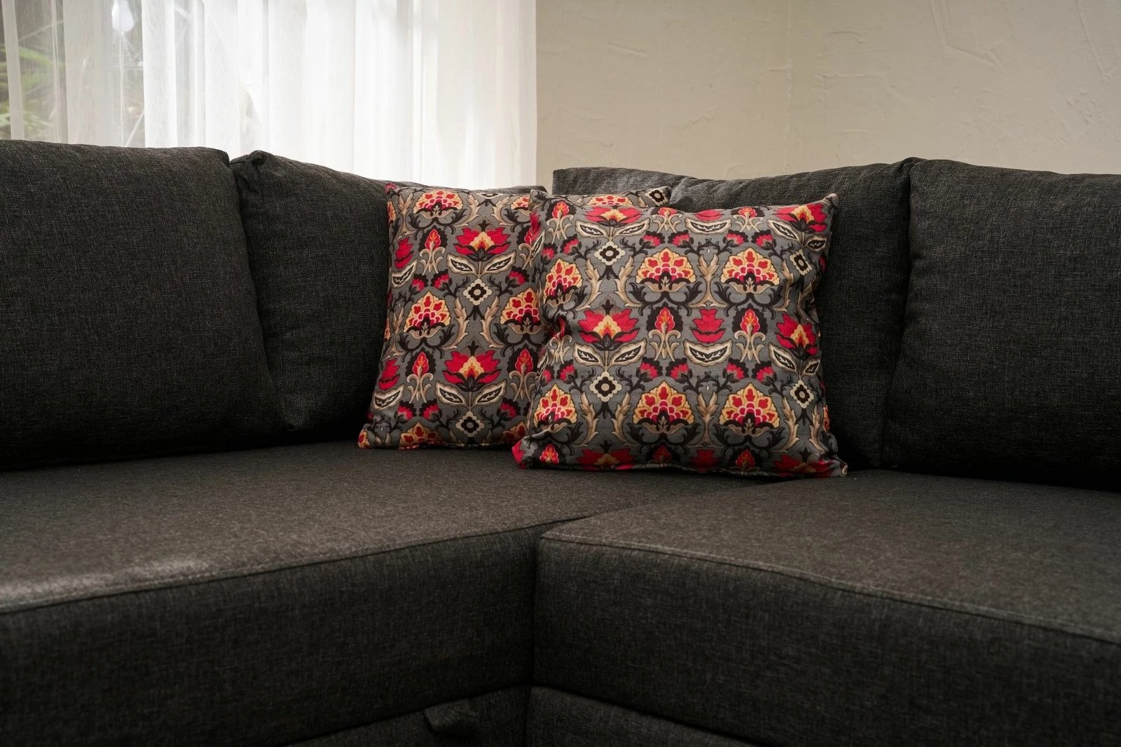 Kënd divan-krevat Atelier del Sofa, antracit, pjesa e majtë