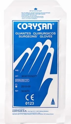 Doreza kirurgjike sterile latex Corysan 8.5, 2 copë, unisex