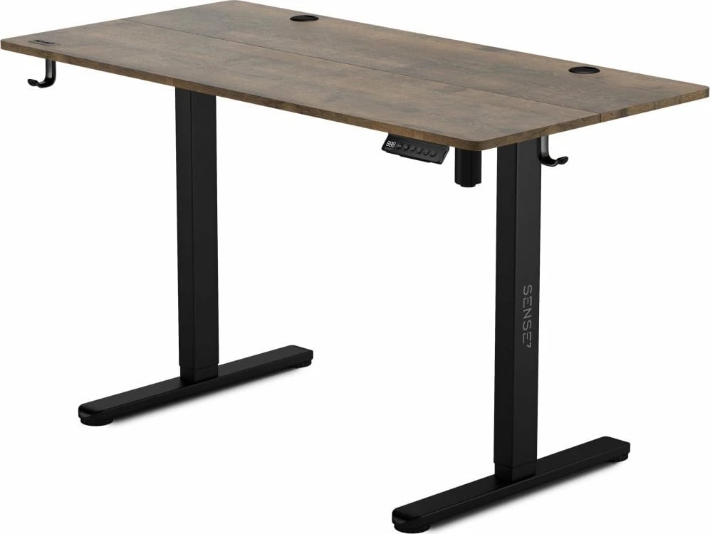 Tavolinë elektrike SENSE7 Nojo, 120cm x 60cm,e zezë/ druri