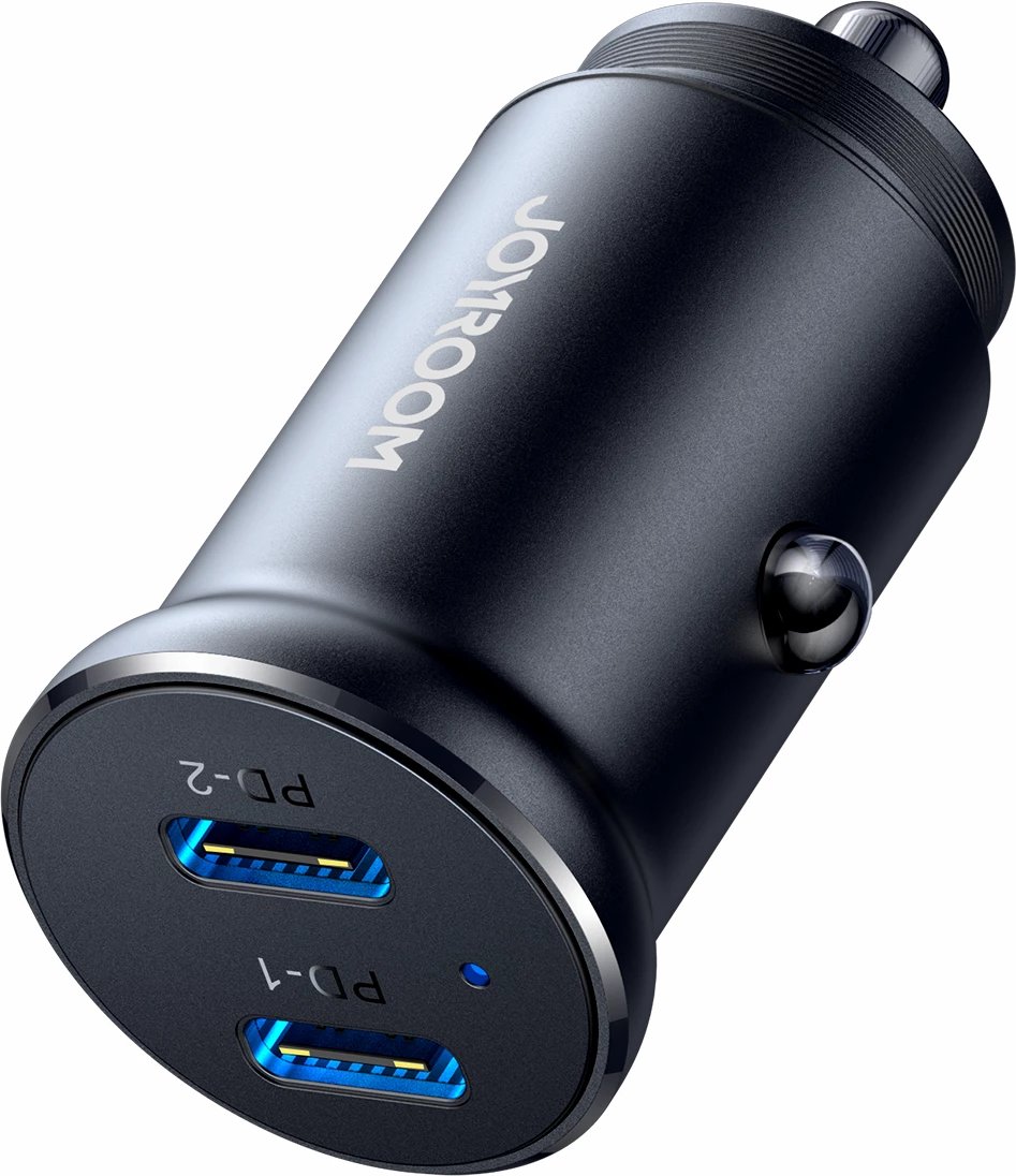 Karikues veture Joyroom JR-CCN06, 2x USB-C, 30W, metal, zi