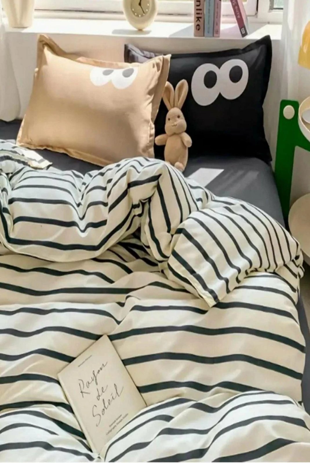 Set jastëkësh Oxford (2 copë), Funny, ngjyrë e zezë dhe kafe